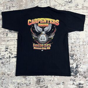 Vintage United Brotherhood of Carpenters Union Eagle Local 315 Shirt L USA Made